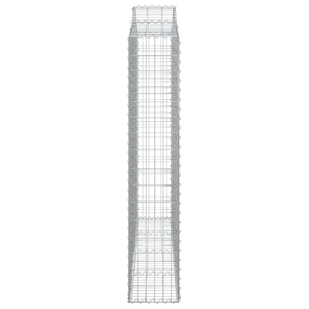 Kaarevat kivikorit 3 kpl 200x30x160/180 cm galvanoitu rauta - Sisustajankoti.fi