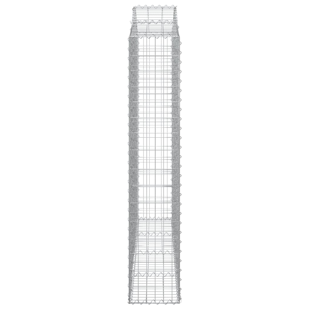 Kaarevat kivikorit 7 kpl 200x30x160/180 cm galvanoitu rauta - Sisustajankoti.fi