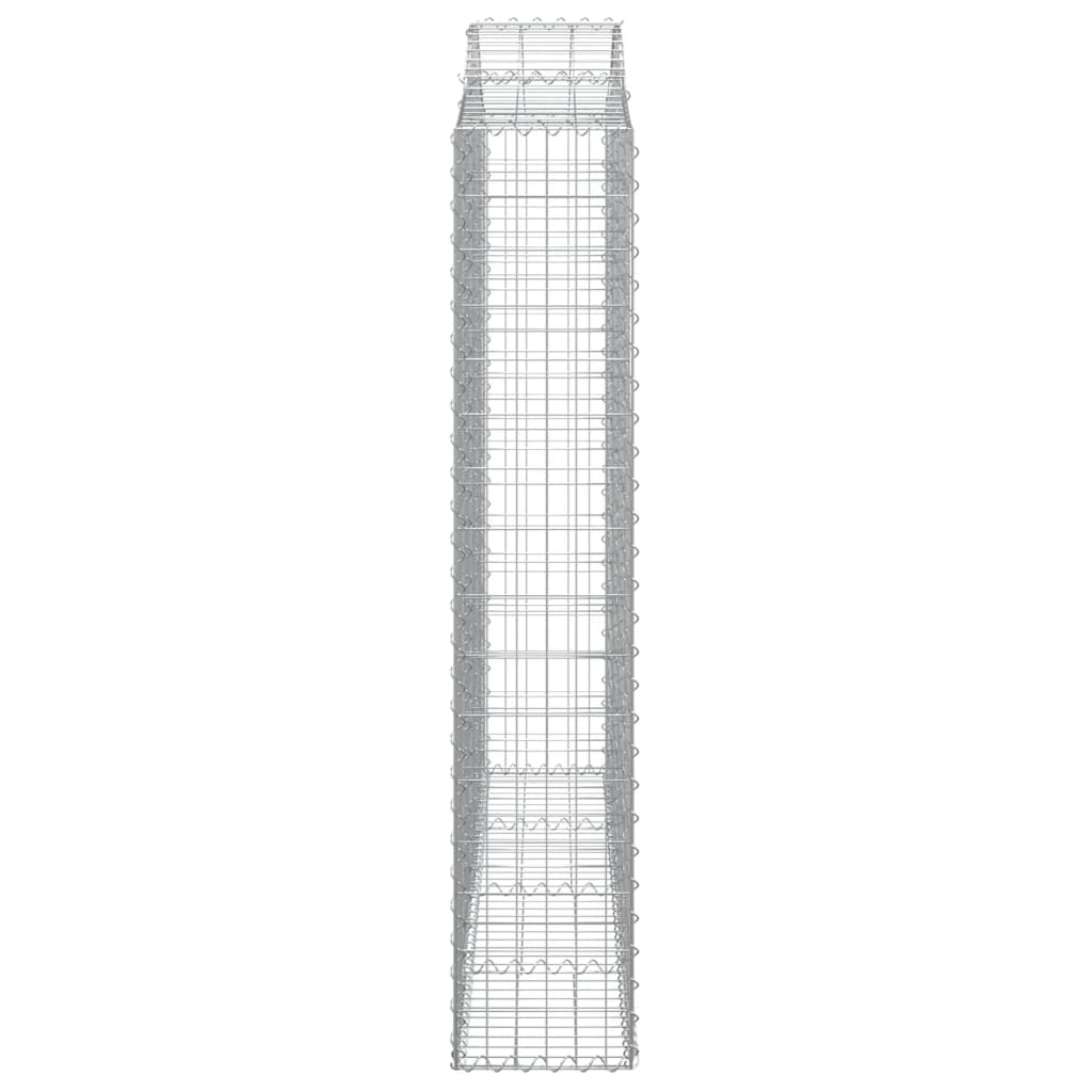 Kaarevat kivikorit 10 kpl 200x30x160/180 cm galvanoitu rauta - Sisustajankoti.fi