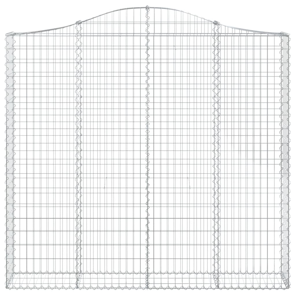 Kaarevat kivikorit 12 kpl 200x30x180/200 cm galvanoitu rauta - Sisustajankoti.fi
