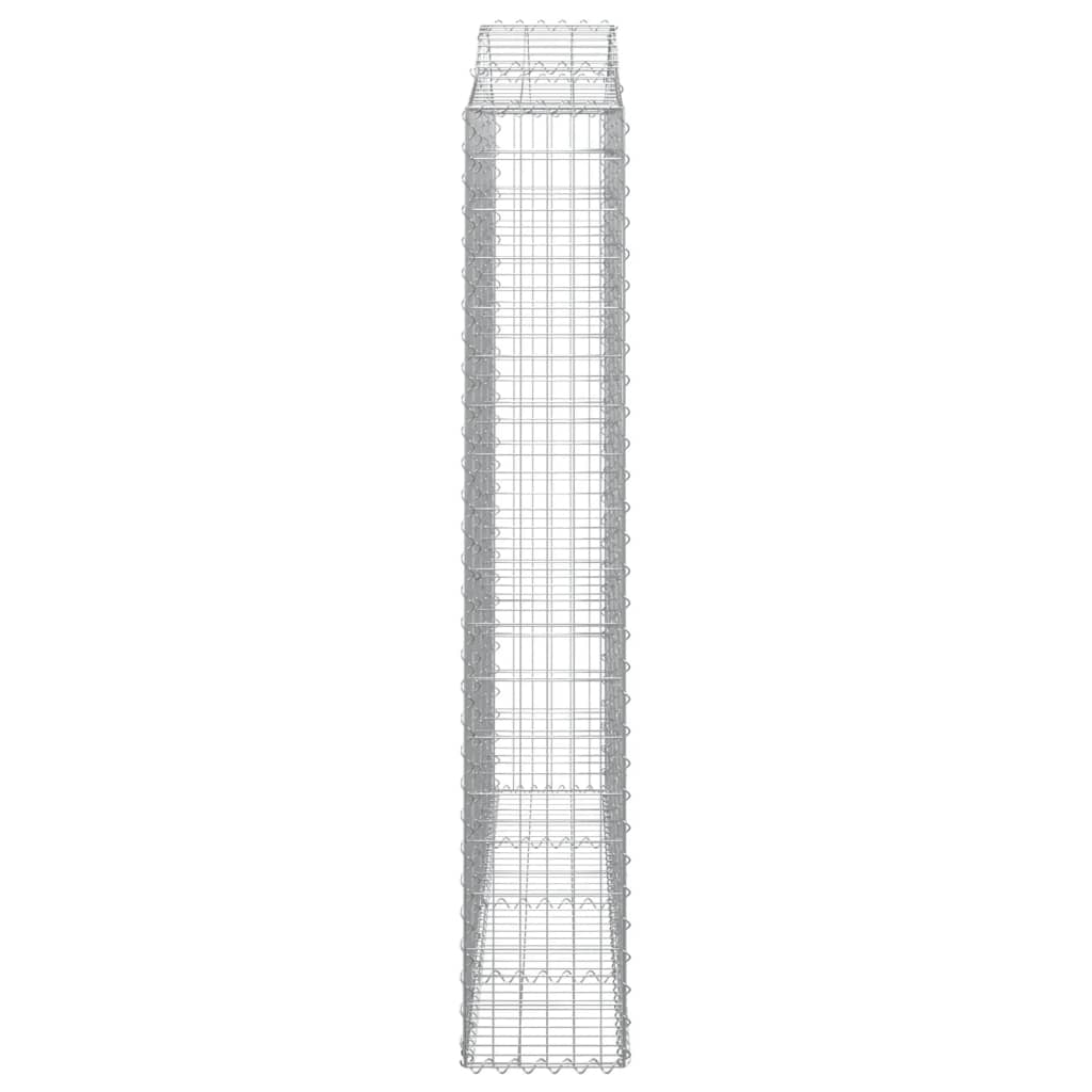 Kaarevat kivikorit 12 kpl 200x30x180/200 cm galvanoitu rauta - Sisustajankoti.fi