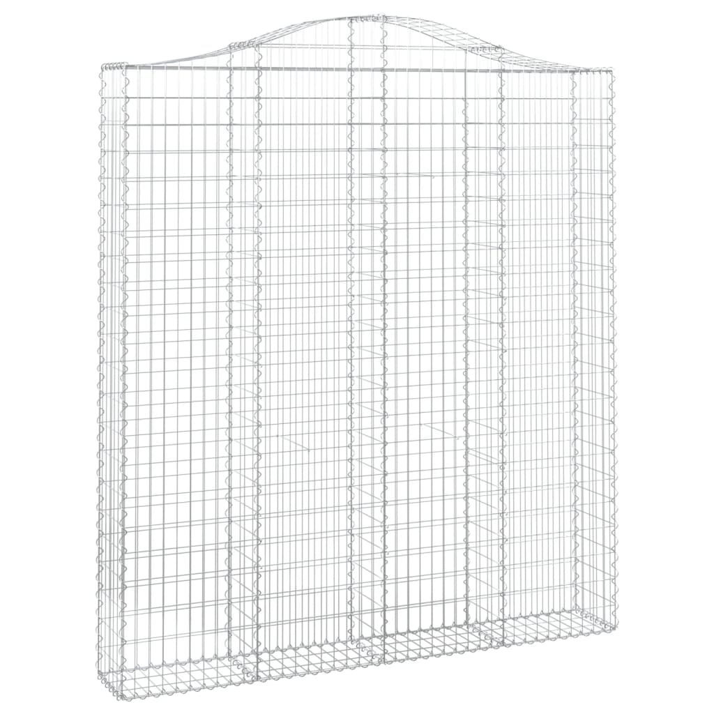 Kaarevat kivikorit 3 kpl 200x30x220/240 cm galvanoitu rauta - Sisustajankoti.fi