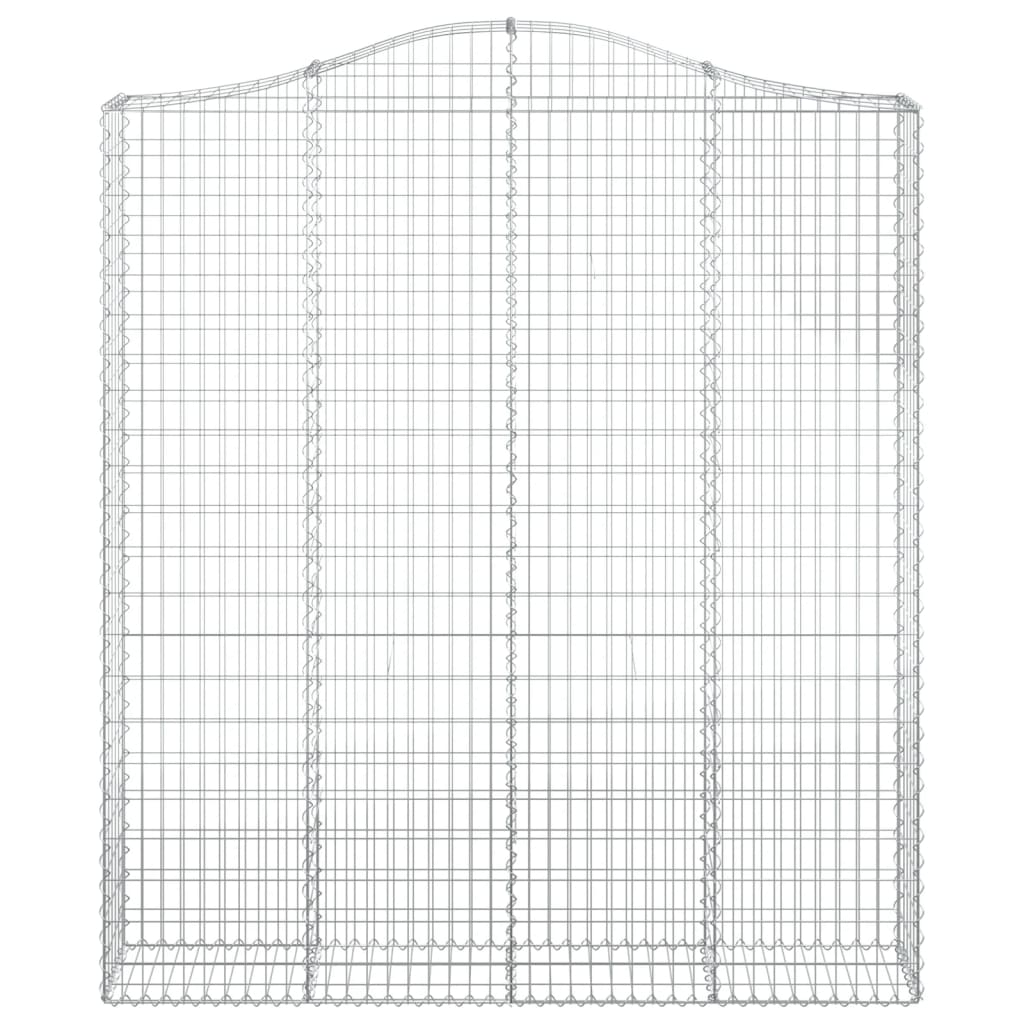 Kaarevat kivikorit 3 kpl 200x30x220/240 cm galvanoitu rauta - Sisustajankoti.fi