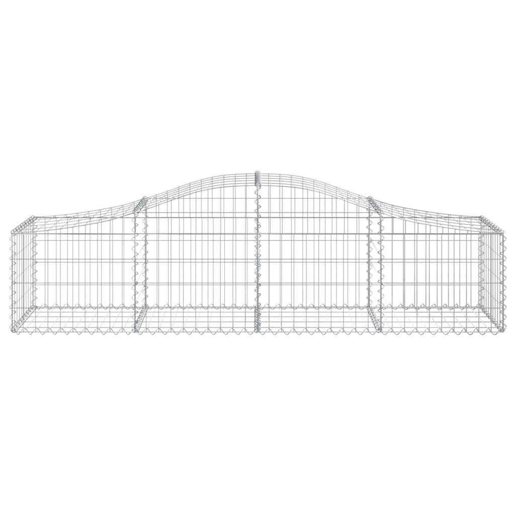 Kaarevat kivikorit 10 kpl 200x50x40/60 cm galvanoitu rauta - Sisustajankoti.fi