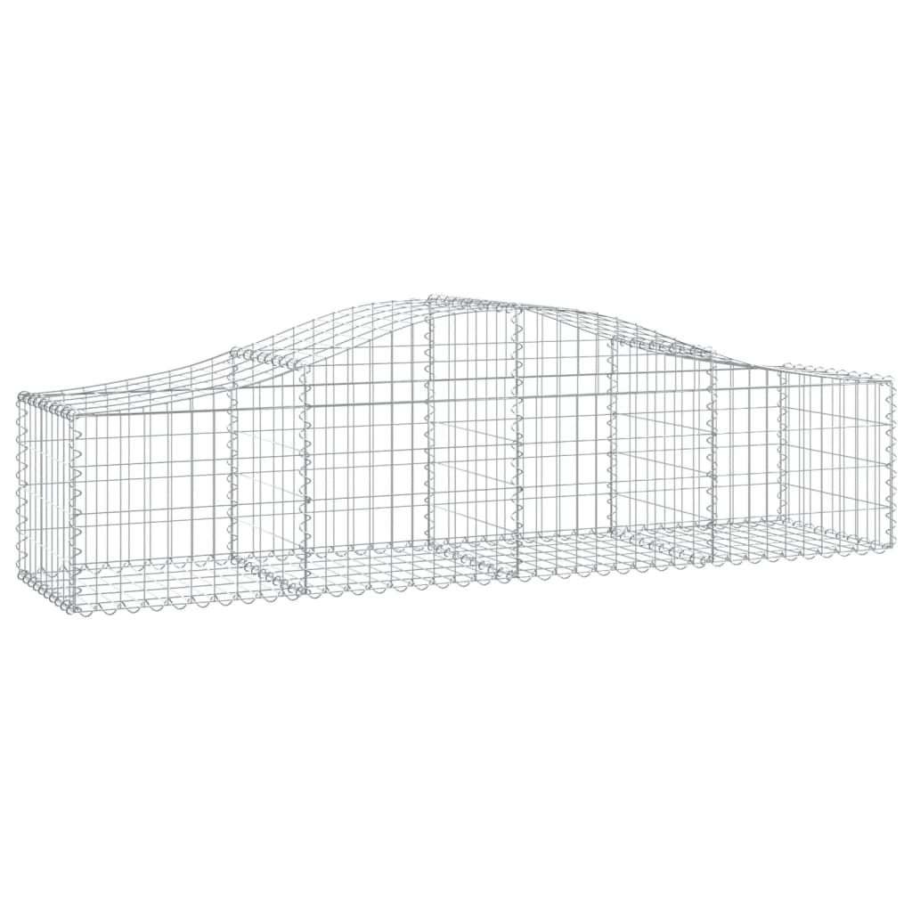 Kaarevat kivikorit 11 kpl 200x50x40/60 cm galvanoitu rauta - Sisustajankoti.fi
