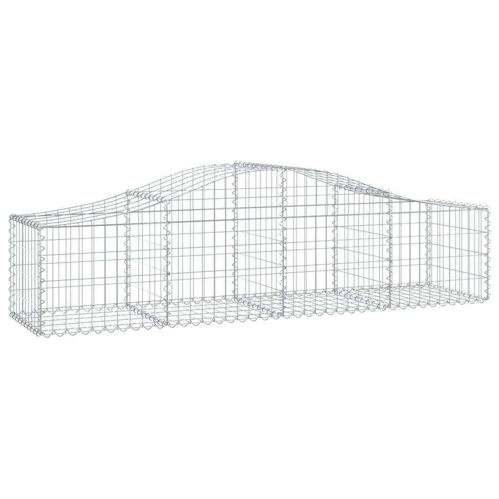Kaarevat kivikorit 12 kpl 200x50x40/60 cm galvanoitu rauta - Sisustajankoti.fi