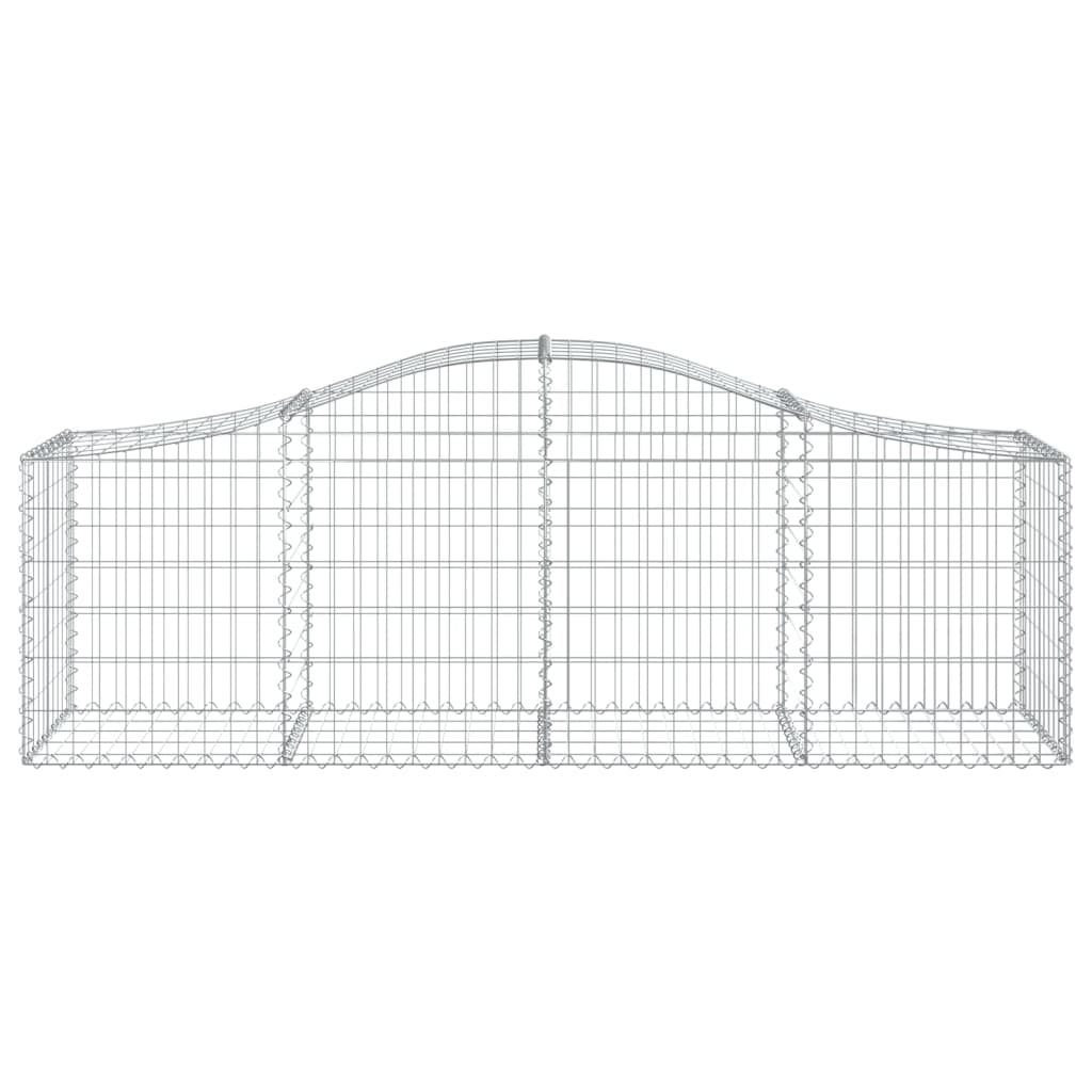 Kaarevat kivikorit 15 kpl 200x50x60/80 cm galvanoitu rauta - Sisustajankoti.fi