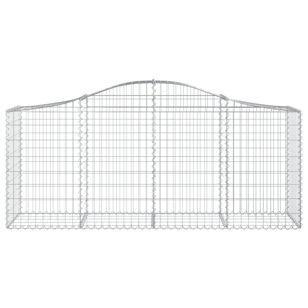 Kaarevat kivikorit 7 kpl 200x50x80/100 cm galvanoitu rauta - Sisustajankoti.fi