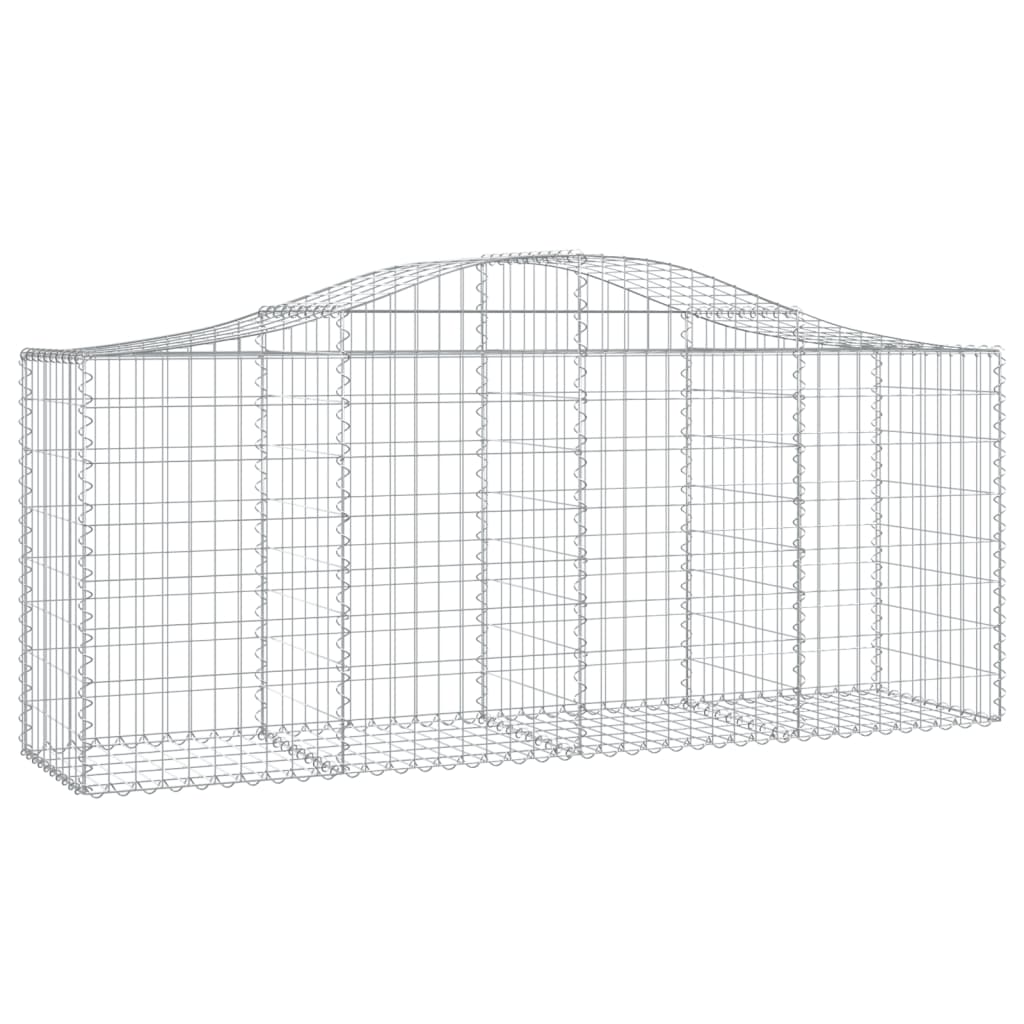 Kaarevat kivikorit 14 kpl 200x50x80/100 cm galvanoitu rauta - Sisustajankoti.fi