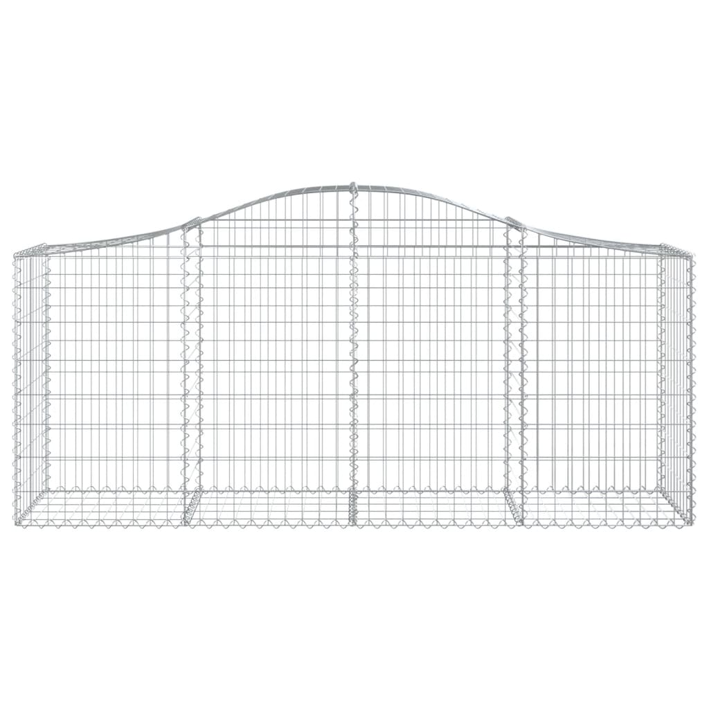 Kaarevat kivikorit 15 kpl 200x50x80/100 cm galvanoitu rauta - Sisustajankoti.fi