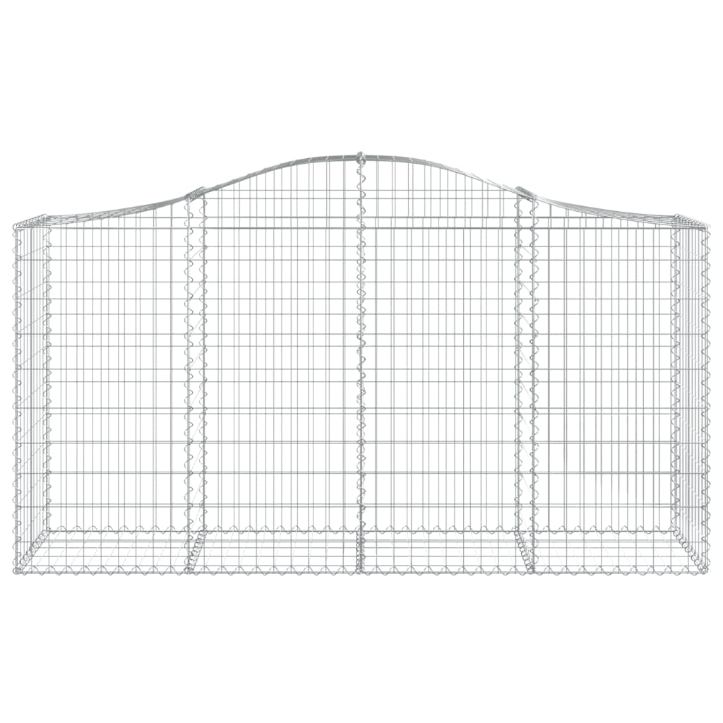 Kaarevat kivikorit 2 kpl 200x50x100/120 cm galvanoitu rauta - Sisustajankoti.fi