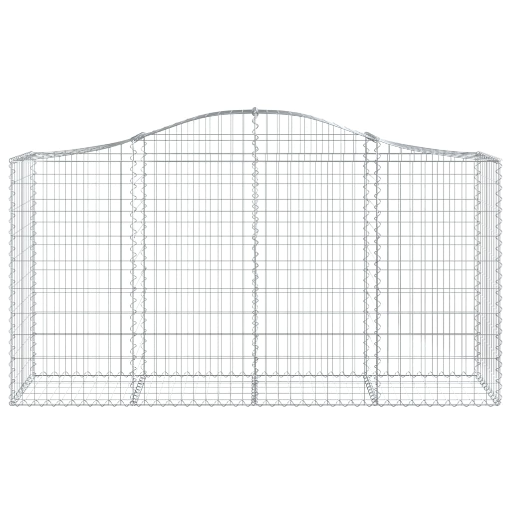 Kaarevat kivikorit 3 kpl 200x50x100/120 cm galvanoitu rauta - Sisustajankoti.fi