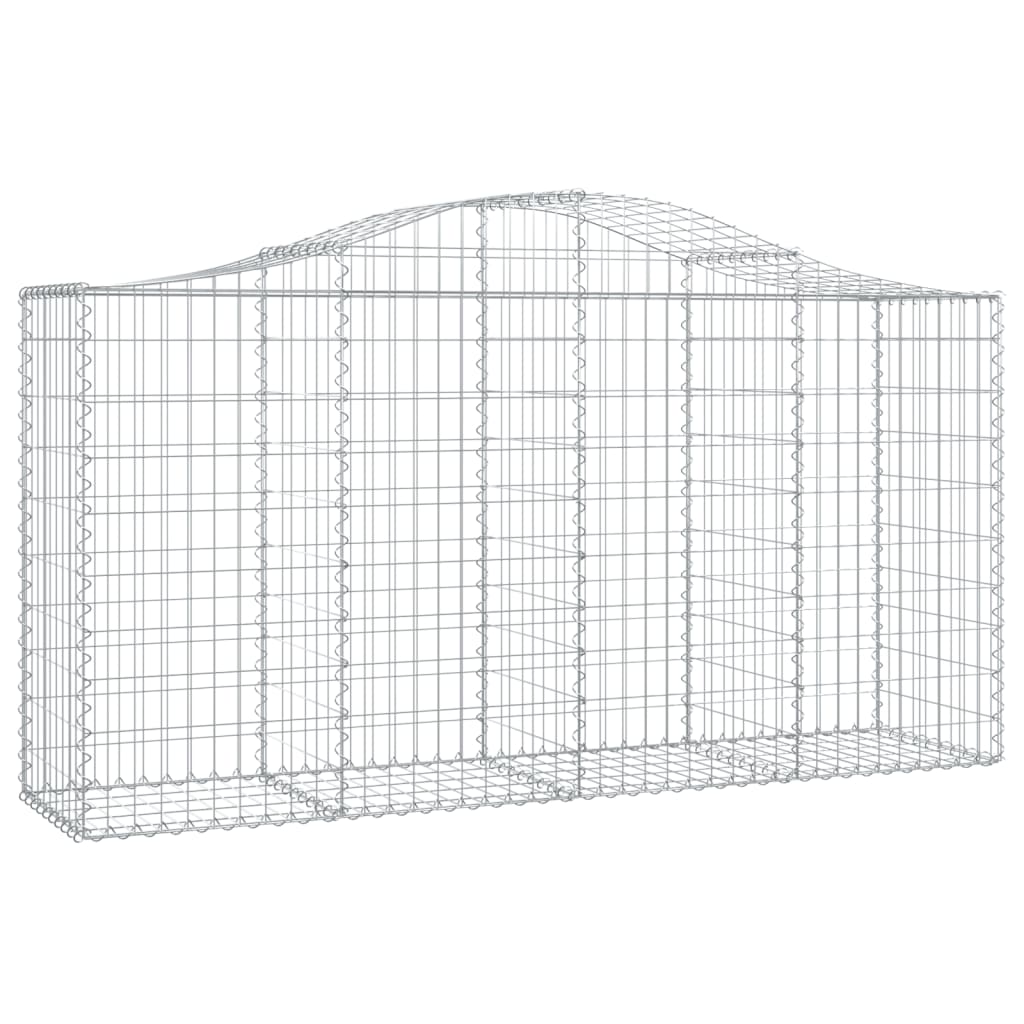 Kaarevat kivikorit 5 kpl 200x50x100/120 cm galvanoitu rauta - Sisustajankoti.fi