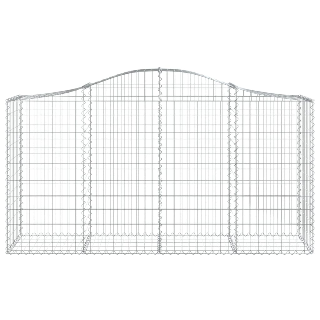 Kaarevat kivikorit 5 kpl 200x50x100/120 cm galvanoitu rauta - Sisustajankoti.fi