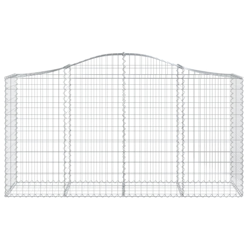 Kaarevat kivikorit 8 kpl 200x50x100/120 cm galvanoitu rauta - Sisustajankoti.fi