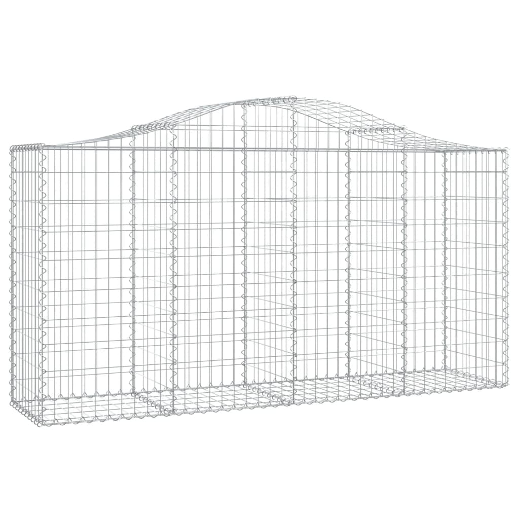 Kaarevat kivikorit 11 kpl 200x50x100/120 cm galvanoitu rauta - Sisustajankoti.fi