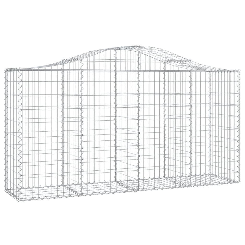 Kaarevat kivikorit 14 kpl 200x50x100/120 cm galvanoitu rauta - Sisustajankoti.fi