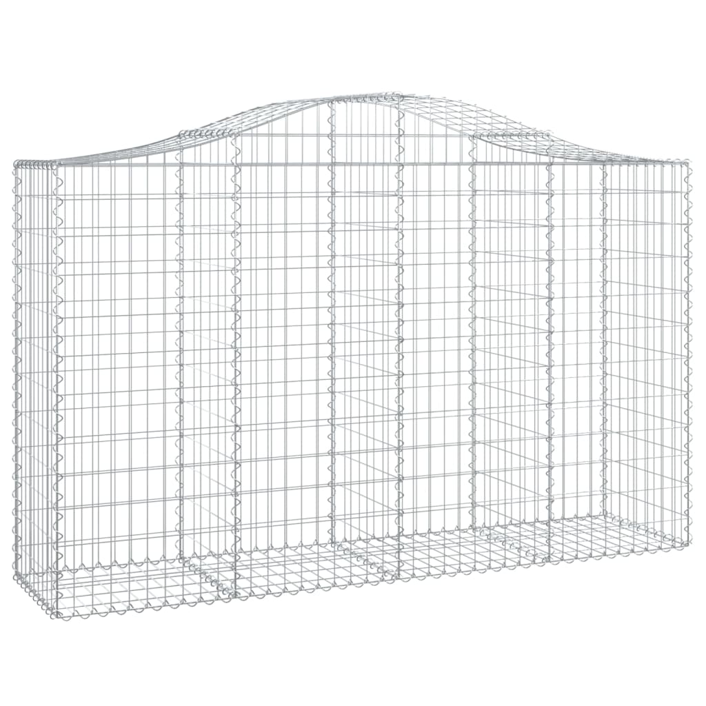Kaarevat kivikorit 5 kpl 200x50x120/140 cm galvanoitu rauta - Sisustajankoti.fi