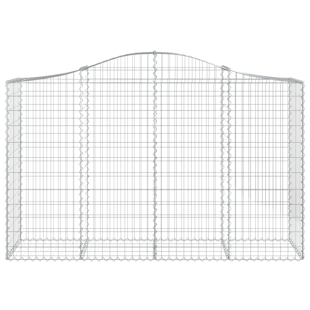 Kaarevat kivikorit 7 kpl 200x50x120/140 cm galvanoitu rauta - Sisustajankoti.fi