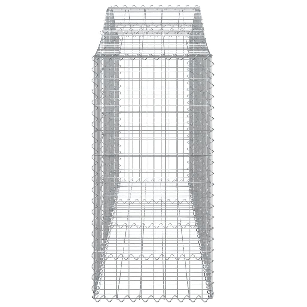 Kaarevat kivikorit 7 kpl 200x50x120/140 cm galvanoitu rauta - Sisustajankoti.fi