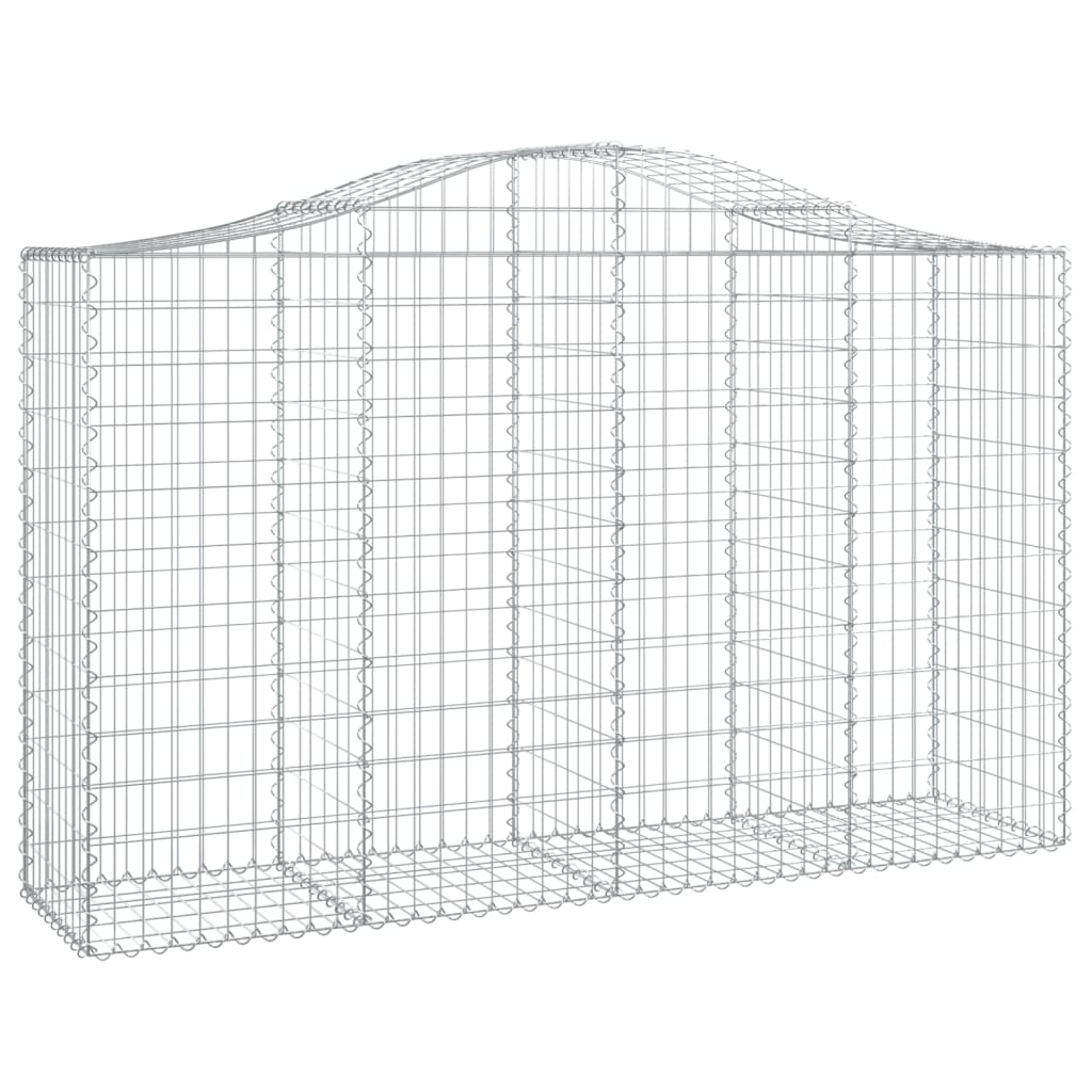 Kaarevat kivikorit 8 kpl 200x50x120/140 cm galvanoitu rauta - Sisustajankoti.fi
