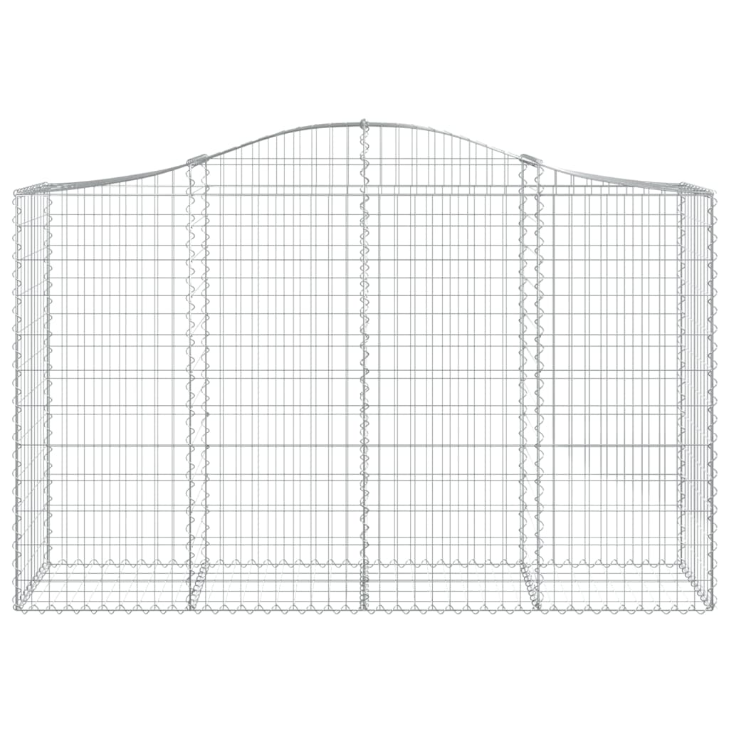 Kaarevat kivikorit 8 kpl 200x50x120/140 cm galvanoitu rauta - Sisustajankoti.fi