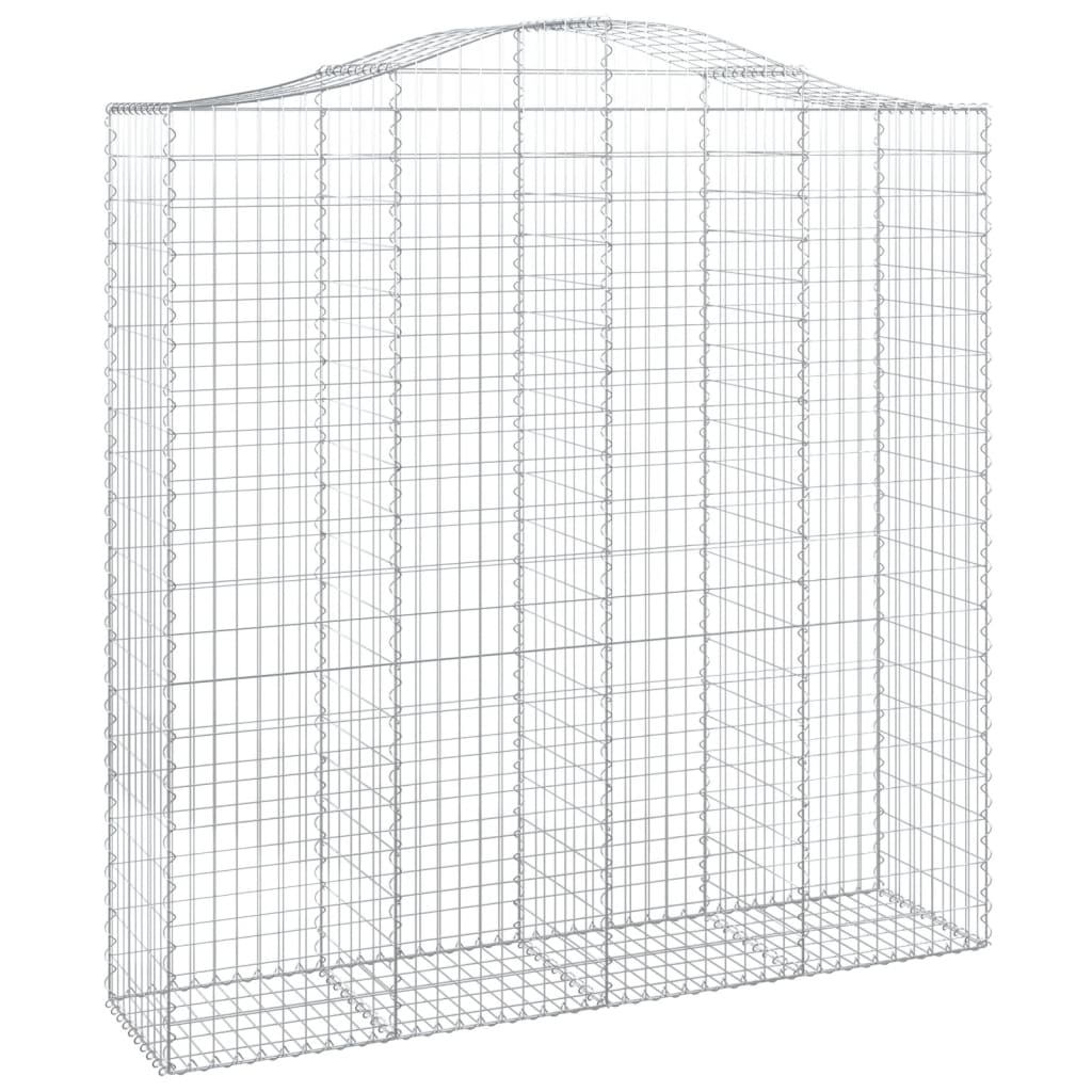 Kaarevat kivikorit 3 kpl 200x50x200/220 cm galvanoitu rauta - Sisustajankoti.fi