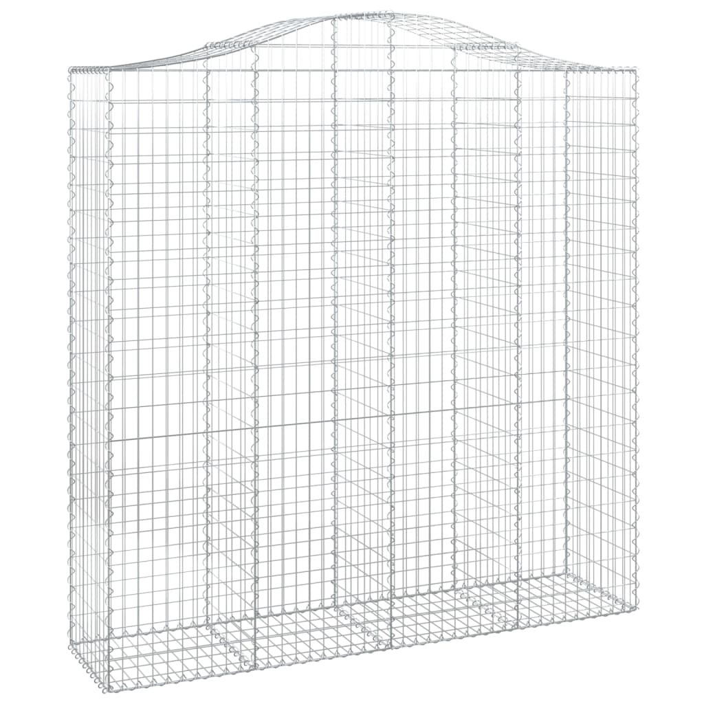 Kaarevat kivikorit 6 kpl 200x50x200/220 cm galvanoitu rauta - Sisustajankoti.fi