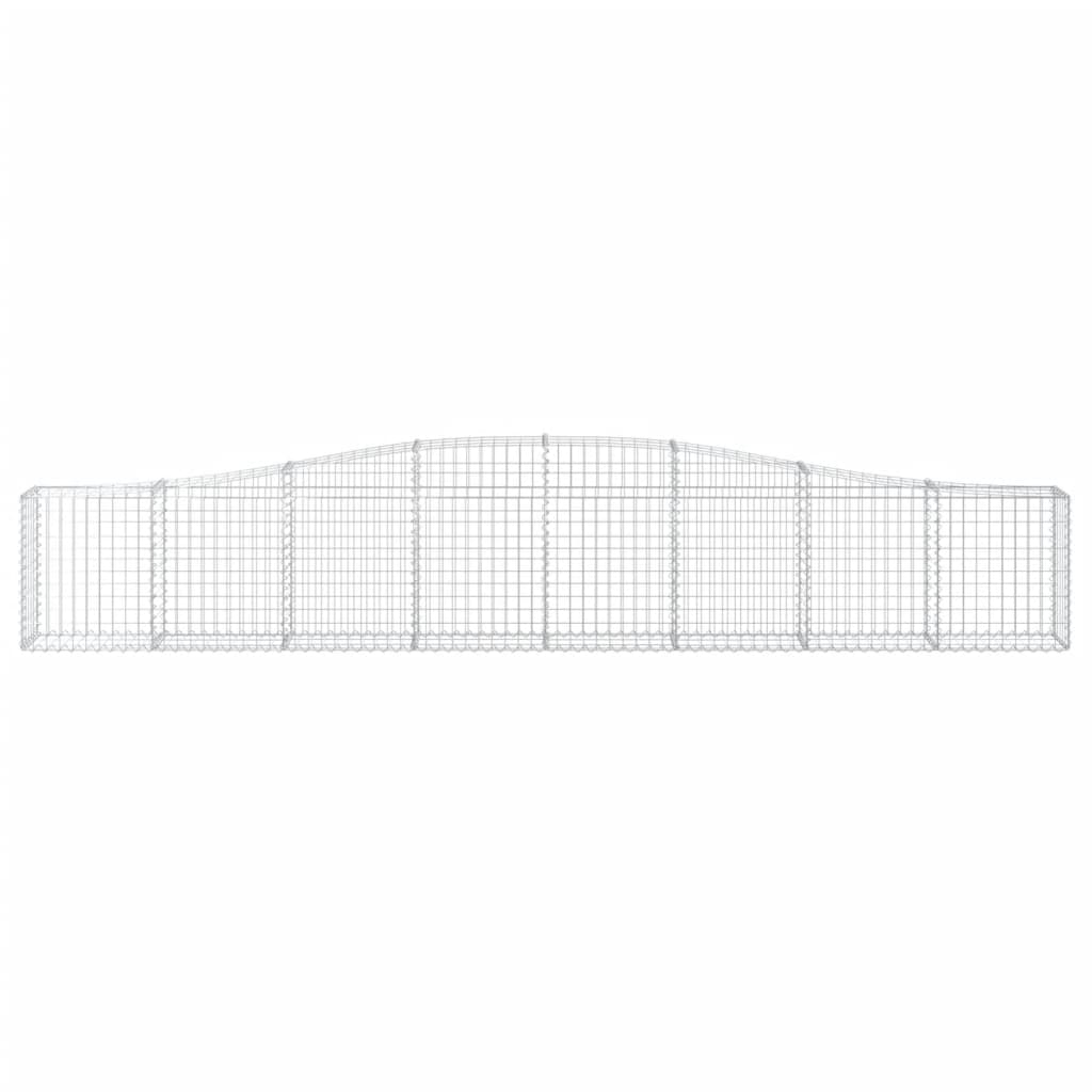 Kaarevat kivikorit 2 kpl 400x30x60/80 cm galvanoitu rauta - Sisustajankoti.fi