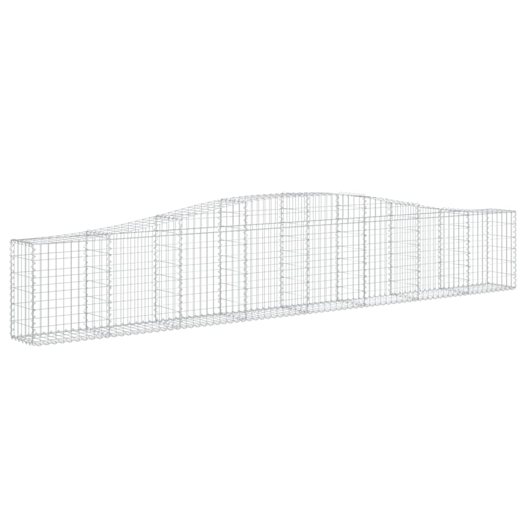 Kaarevat kivikorit 5 kpl 400x30x60/80 cm galvanoitu rauta - Sisustajankoti.fi