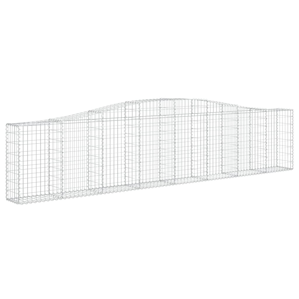 Kaarevat kivikorit 15 kpl 400x30x80/100 cm galvanoitu rauta - Sisustajankoti.fi