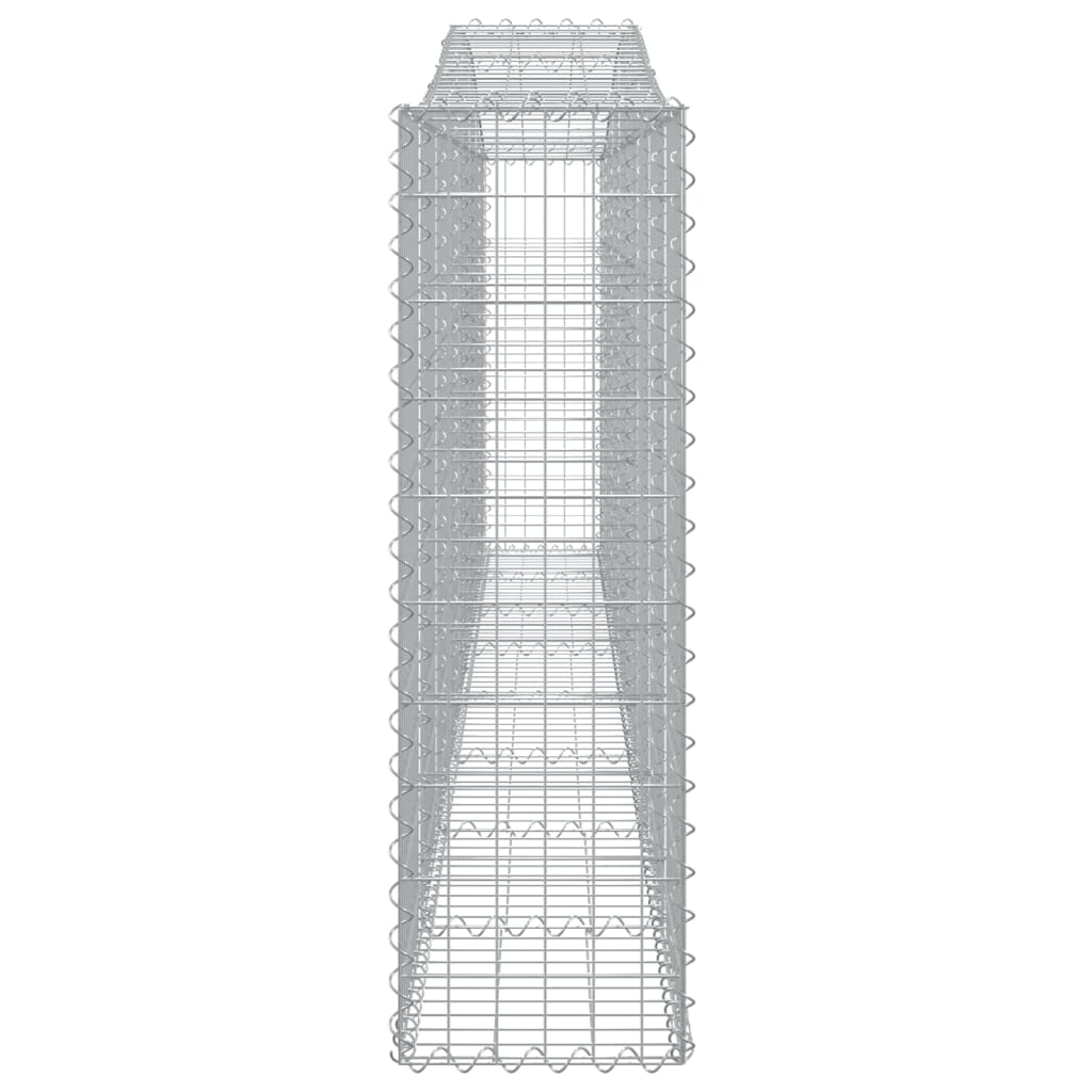 Kaarevat kivikorit 4 kpl 400x30x100/120 cm galvanoitu rauta - Sisustajankoti.fi