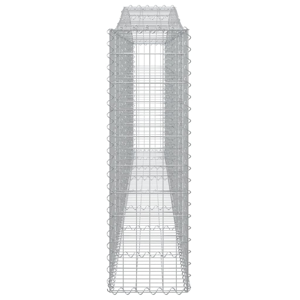 Kaarevat kivikorit 5 kpl 400x30x100/120 cm galvanoitu rauta - Sisustajankoti.fi