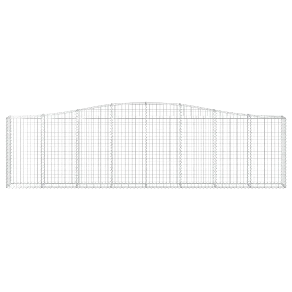 Kaarevat kivikorit 6 kpl 400x30x100/120 cm galvanoitu rauta - Sisustajankoti.fi