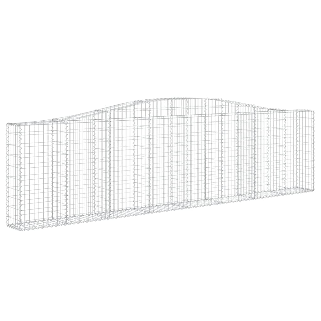 Kaarevat kivikorit 9 kpl 400x30x100/120 cm galvanoitu rauta - Sisustajankoti.fi