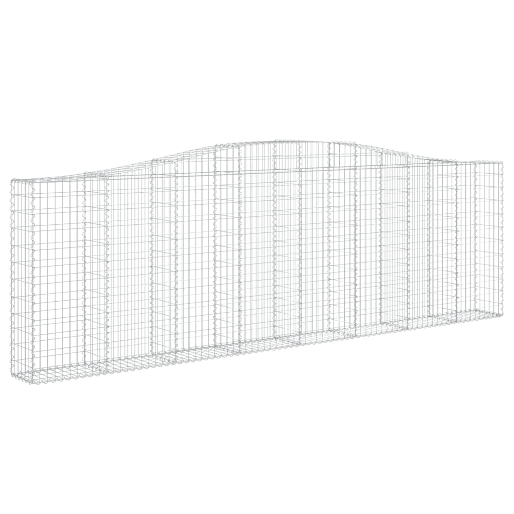 Kaarevat kivikorit 9 kpl 400x30x120/140 cm galvanoitu rauta - Sisustajankoti.fi