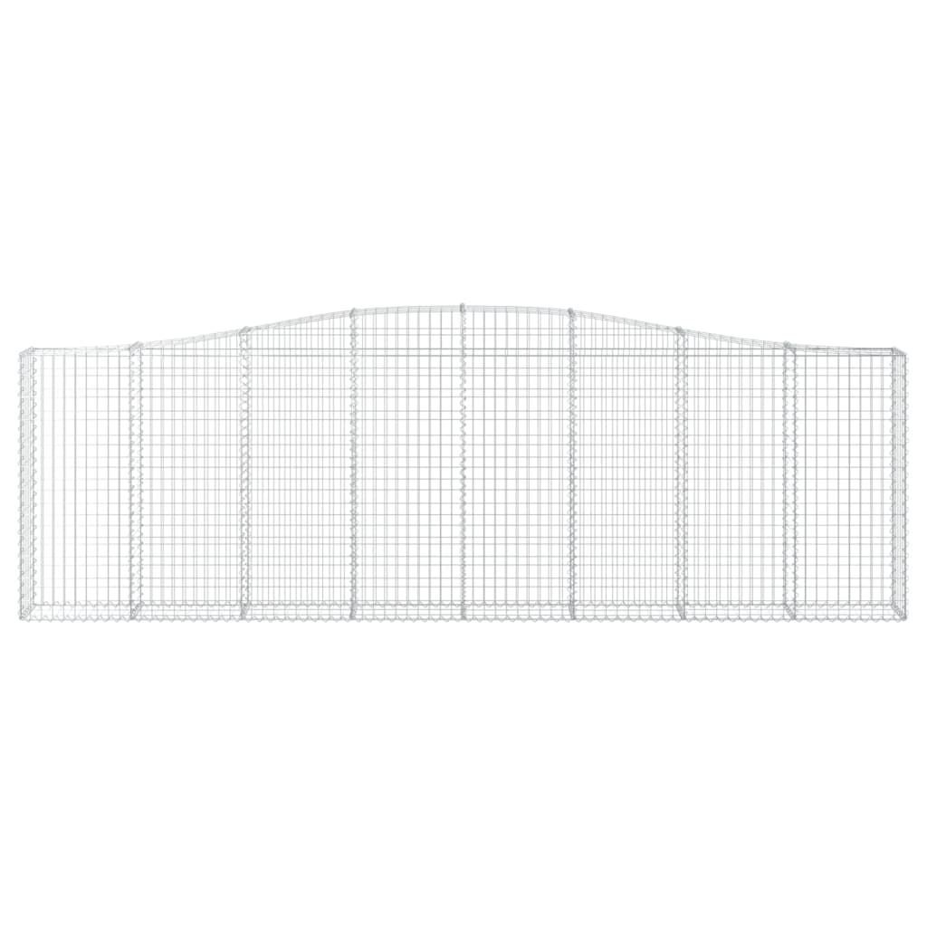 Kaarevat kivikorit 9 kpl 400x30x120/140 cm galvanoitu rauta - Sisustajankoti.fi