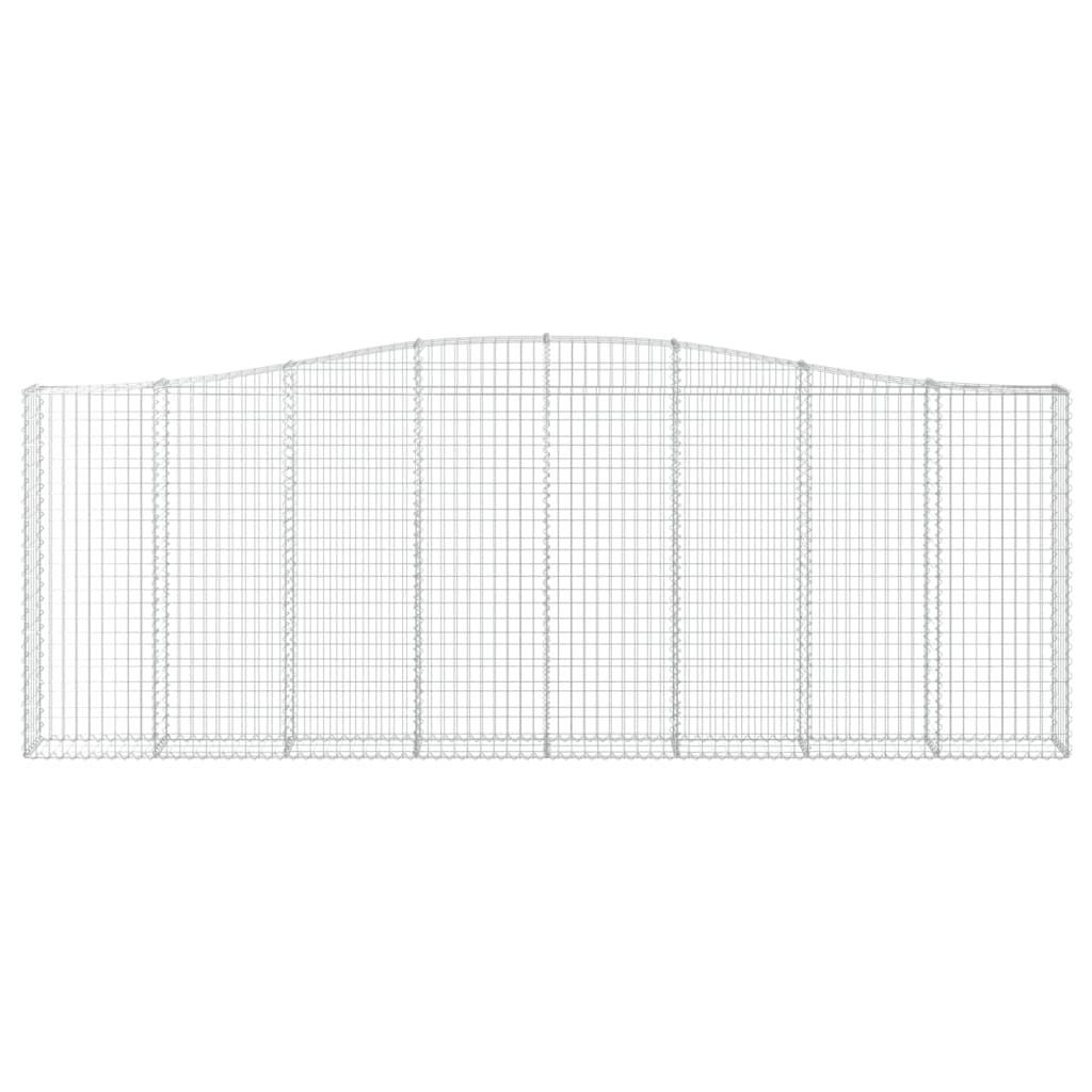 Kaarevat kivikorit 2 kpl 400x30x140/160 cm galvanoitu rauta - Sisustajankoti.fi
