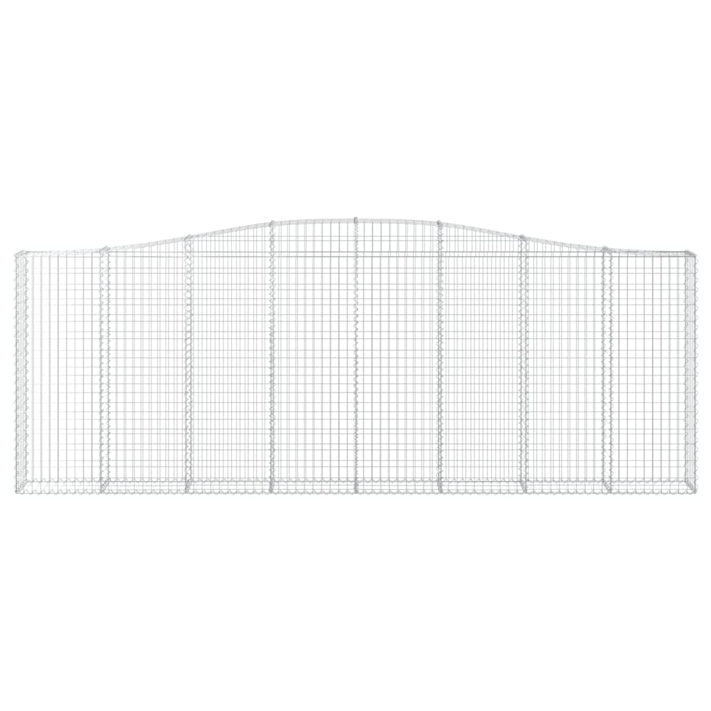 Kaarevat kivikorit 3 kpl 400x30x140/160 cm galvanoitu rauta - Sisustajankoti.fi