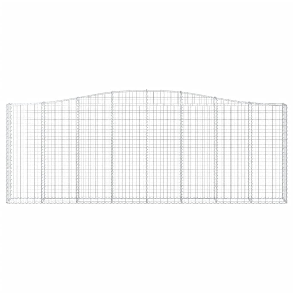 Kaarevat kivikorit 4 kpl 400x30x140/160 cm galvanoitu rauta - Sisustajankoti.fi