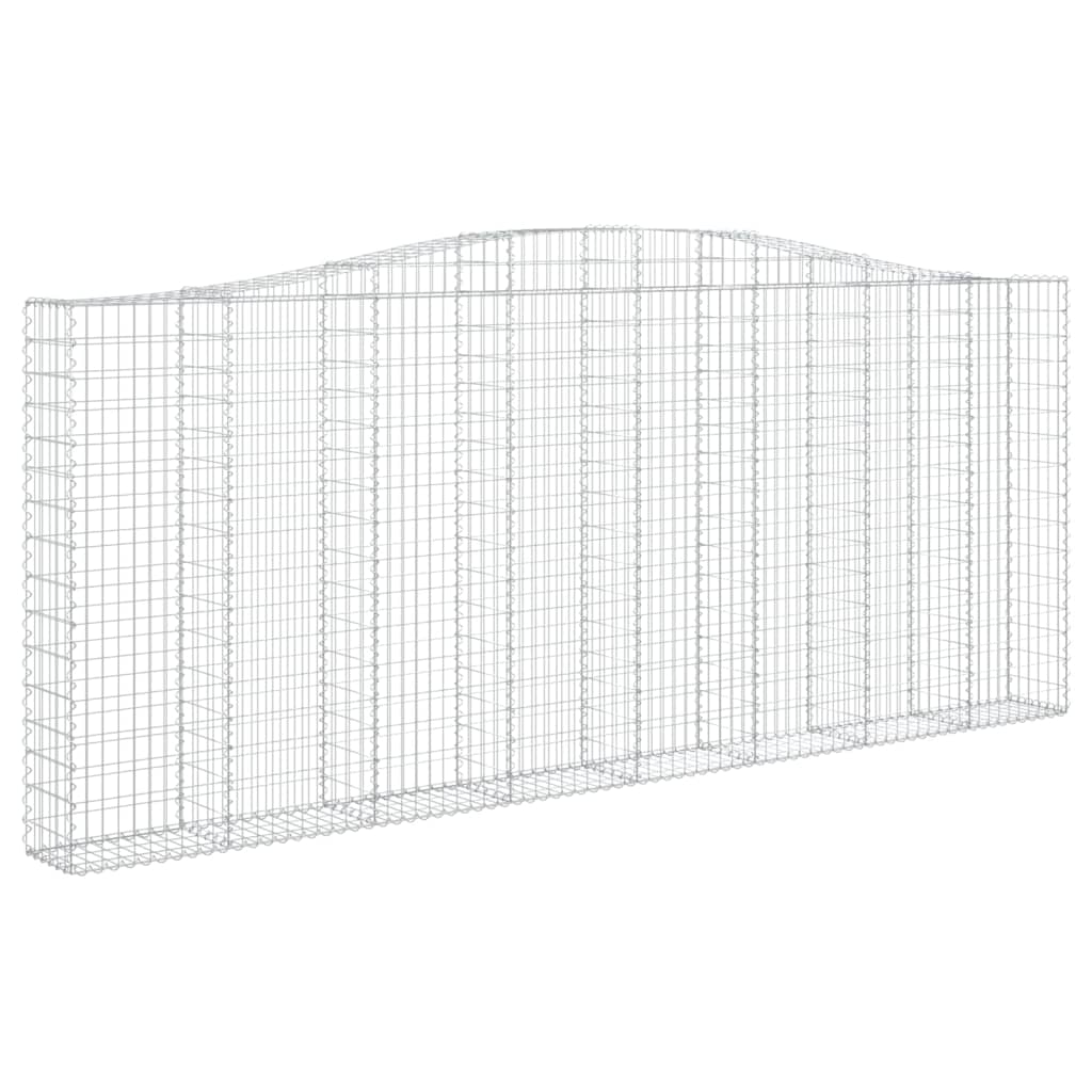 Kaarevat kivikorit 3 kpl 400x30x160/180 cm galvanoitu rauta - Sisustajankoti.fi