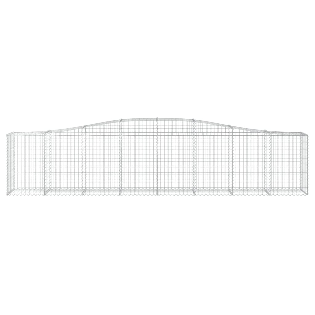 Kaarevat kivikorit 5 kpl 400x50x80/100 cm galvanoitu rauta - Sisustajankoti.fi