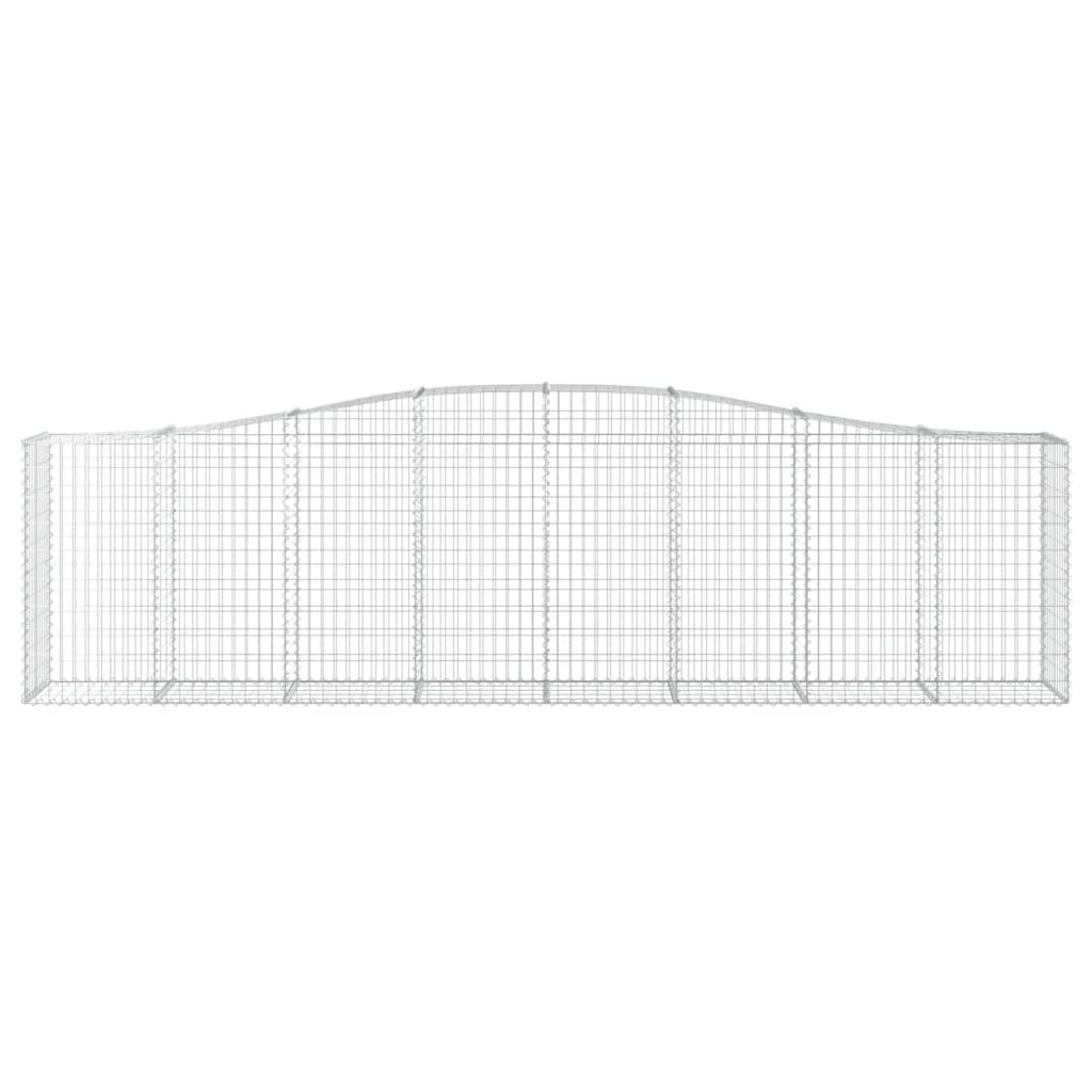 Kaarevat kivikorit 2 kpl 400x50x100/120 cm galvanoitu rauta - Sisustajankoti.fi