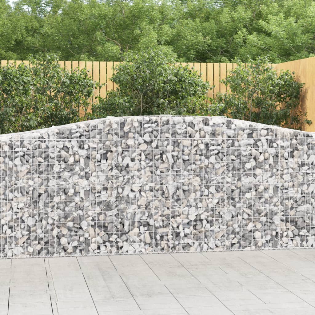 Kaarevat kivikorit 3 kpl 400x50x100/120 cm galvanoitu rauta - Sisustajankoti.fi