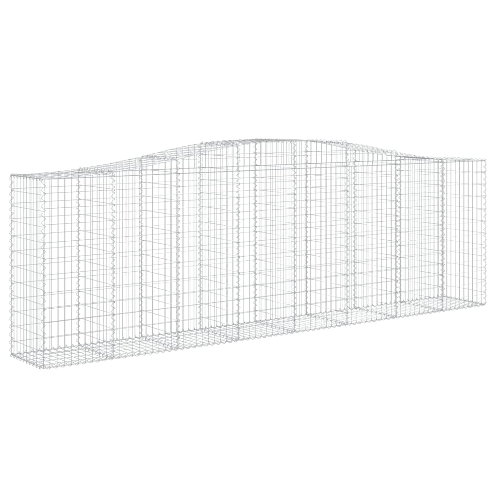 Kaarevat kivikorit 2 kpl 400x50x120/140 cm galvanoitu rauta - Sisustajankoti.fi