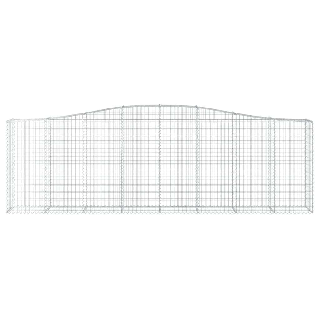 Kaarevat kivikorit 6 kpl 400x50x120/140 cm galvanoitu rauta - Sisustajankoti.fi