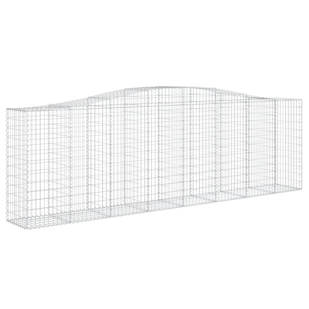 Kaarevat kivikorit 9 kpl 400x50x120/140 cm galvanoitu rauta - Sisustajankoti.fi