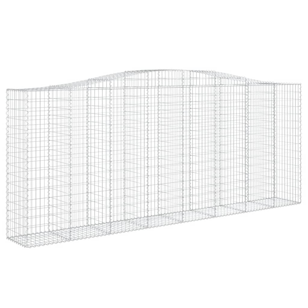 Kaarevat kivikorit 6 kpl 400x50x160/180 cm galvanoitu rauta - Sisustajankoti.fi