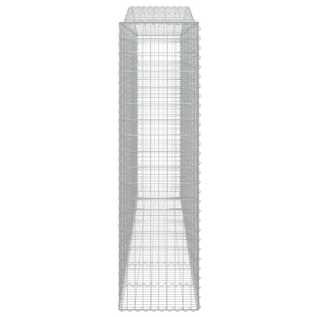 Kaarevat kivikorit 10 kpl 400x50x180/200 cm galvanoitu rauta - Sisustajankoti.fi