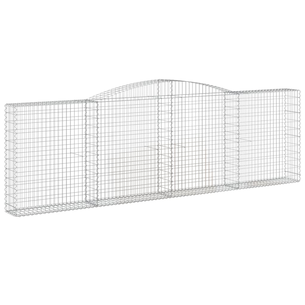 Kaarevat kivikorit 15 kpl 400x30x120/140 cm galvanoitu rauta - Sisustajankoti.fi